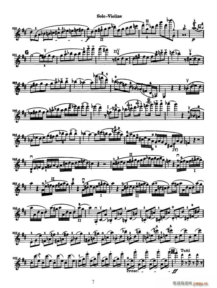 Konzert fur Violine(小提琴谱)7