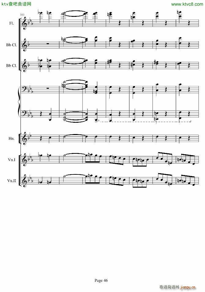 贝多芬的C小调第五命运交响曲(总谱)46