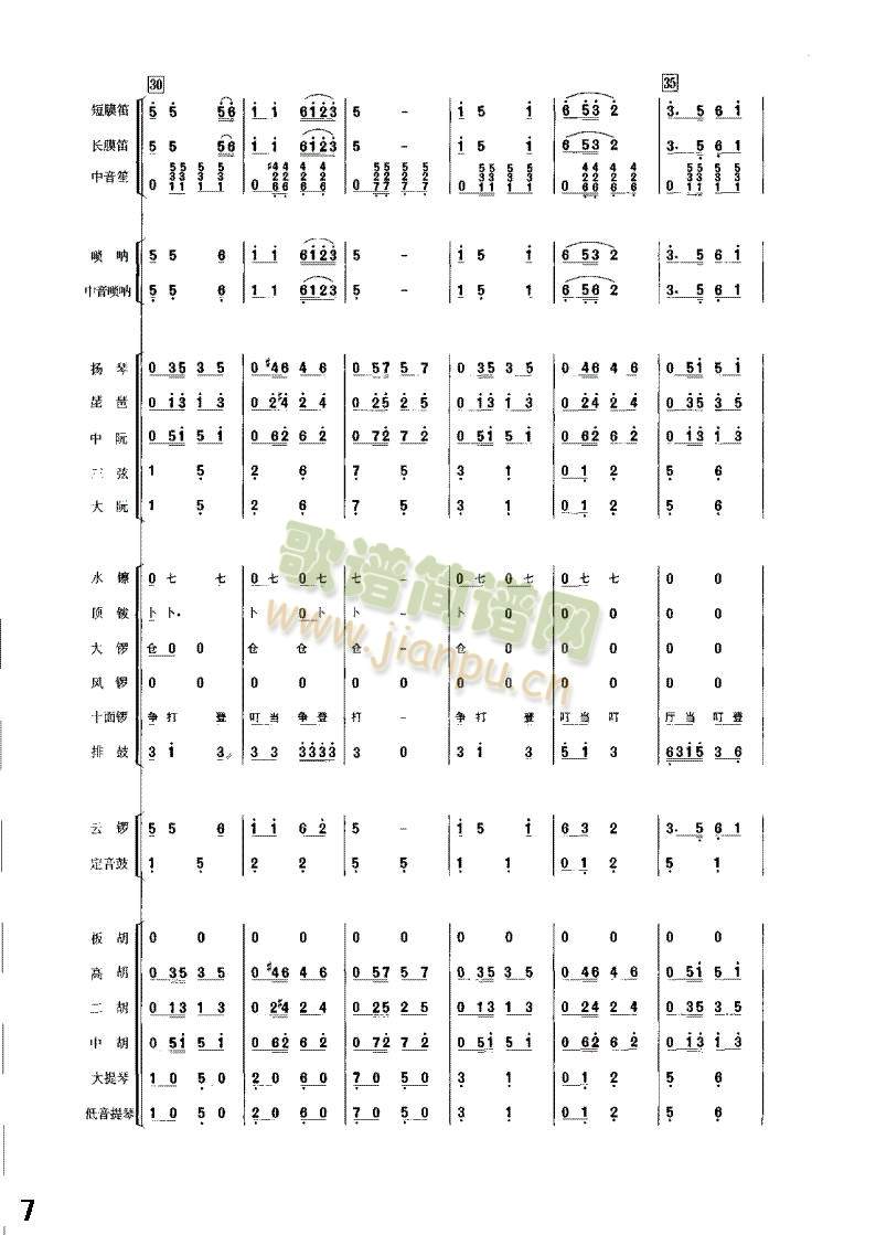 丰收锣鼓1-8(总谱)8