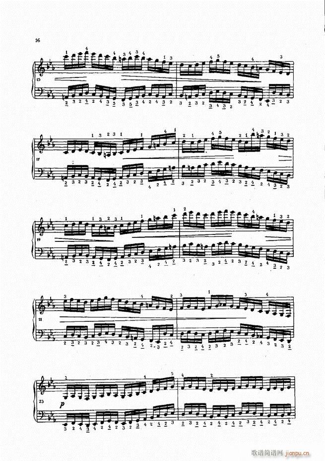 车尔尼手风琴练习曲集 Ⅳ(手风琴谱)16