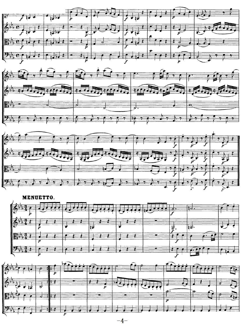 Mozart Quartet No 11 in Eb Major K 171 4