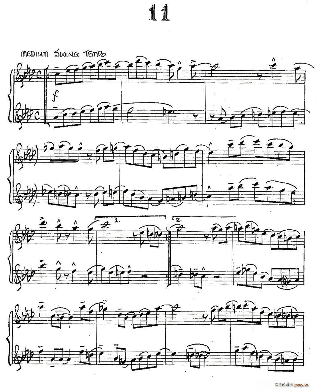 Jazz Conception For Saxophone Duets 11 二重奏(总谱)1