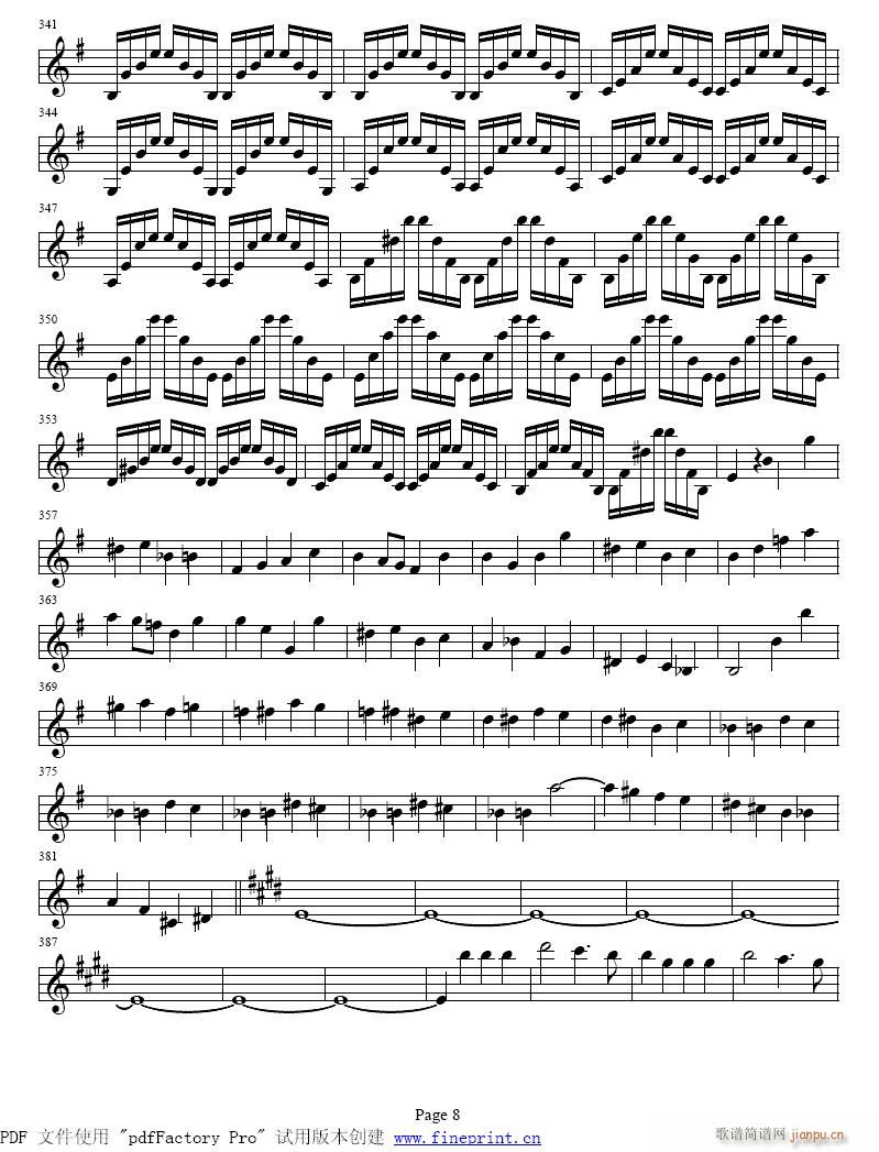 贝多芬e小调小提琴协奏曲6-11提琴(小提琴谱)3