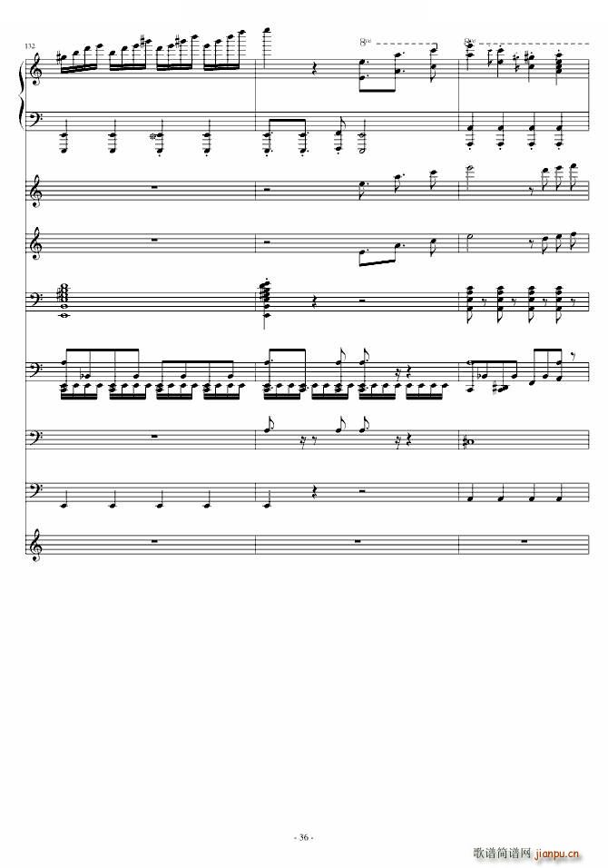 大夜洛钢琴变奏曲(总谱)36