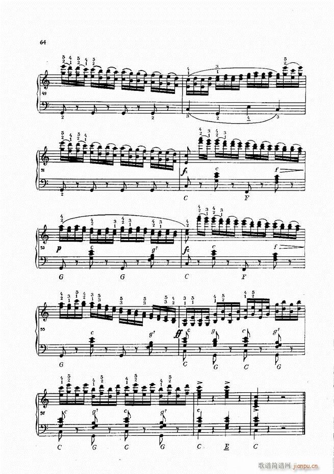 车尔尼手风琴练习曲集 Ⅳ(手风琴谱)44