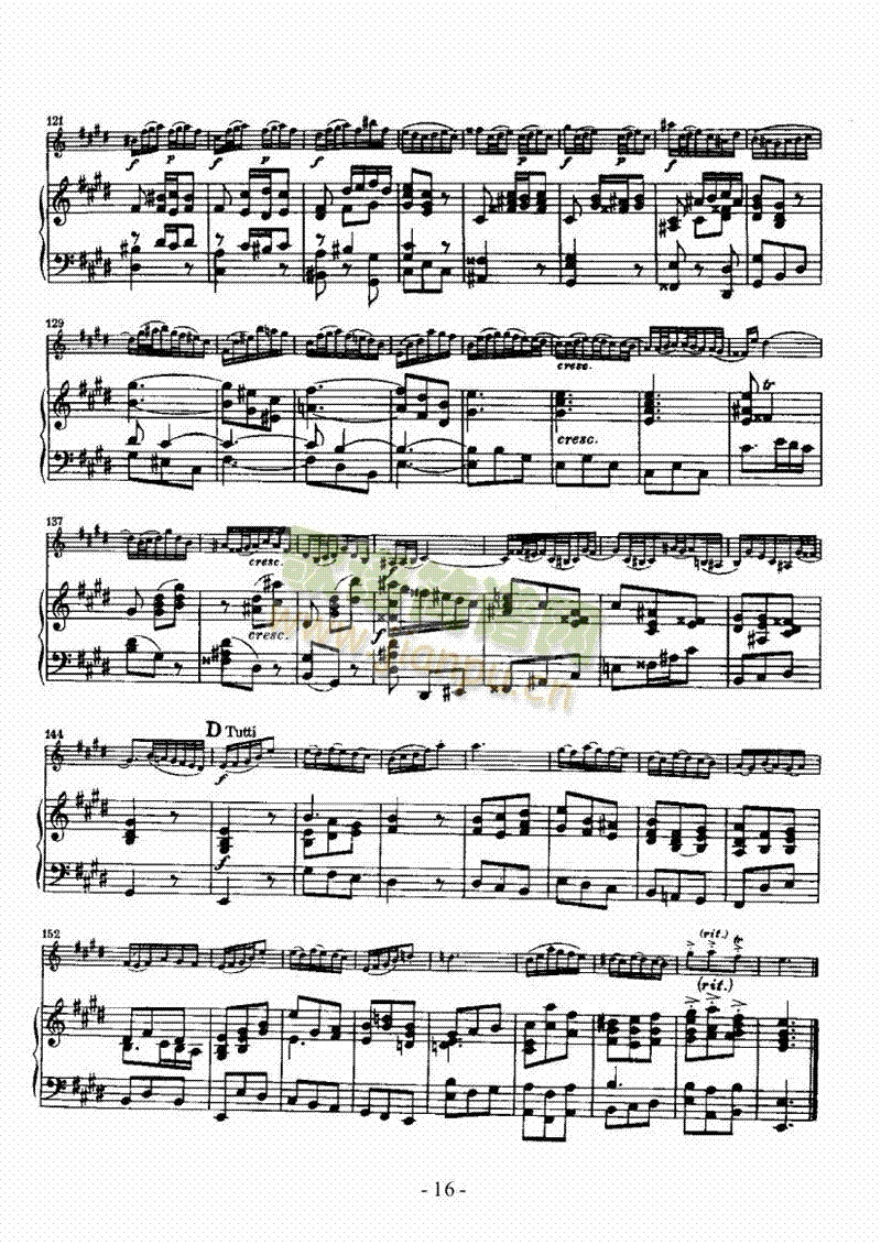 E大调小提琴协奏曲弦乐类小提琴(其他乐谱)16