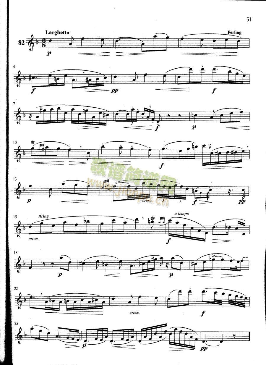 萨克斯管练习曲第100—051页(萨克斯谱)1