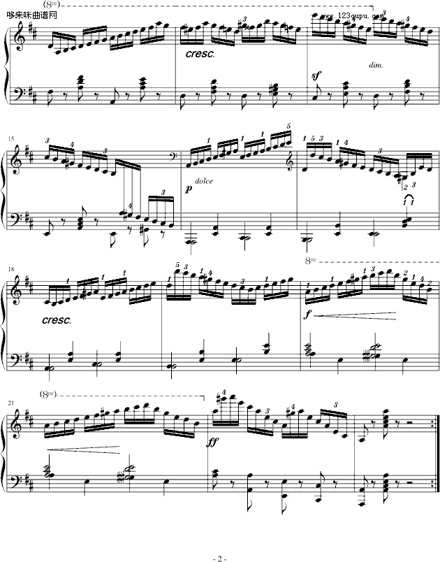 练习曲Op.740No.3-车尔尼 2