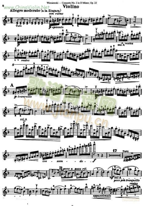 D小调第二协奏曲(小提琴谱)8