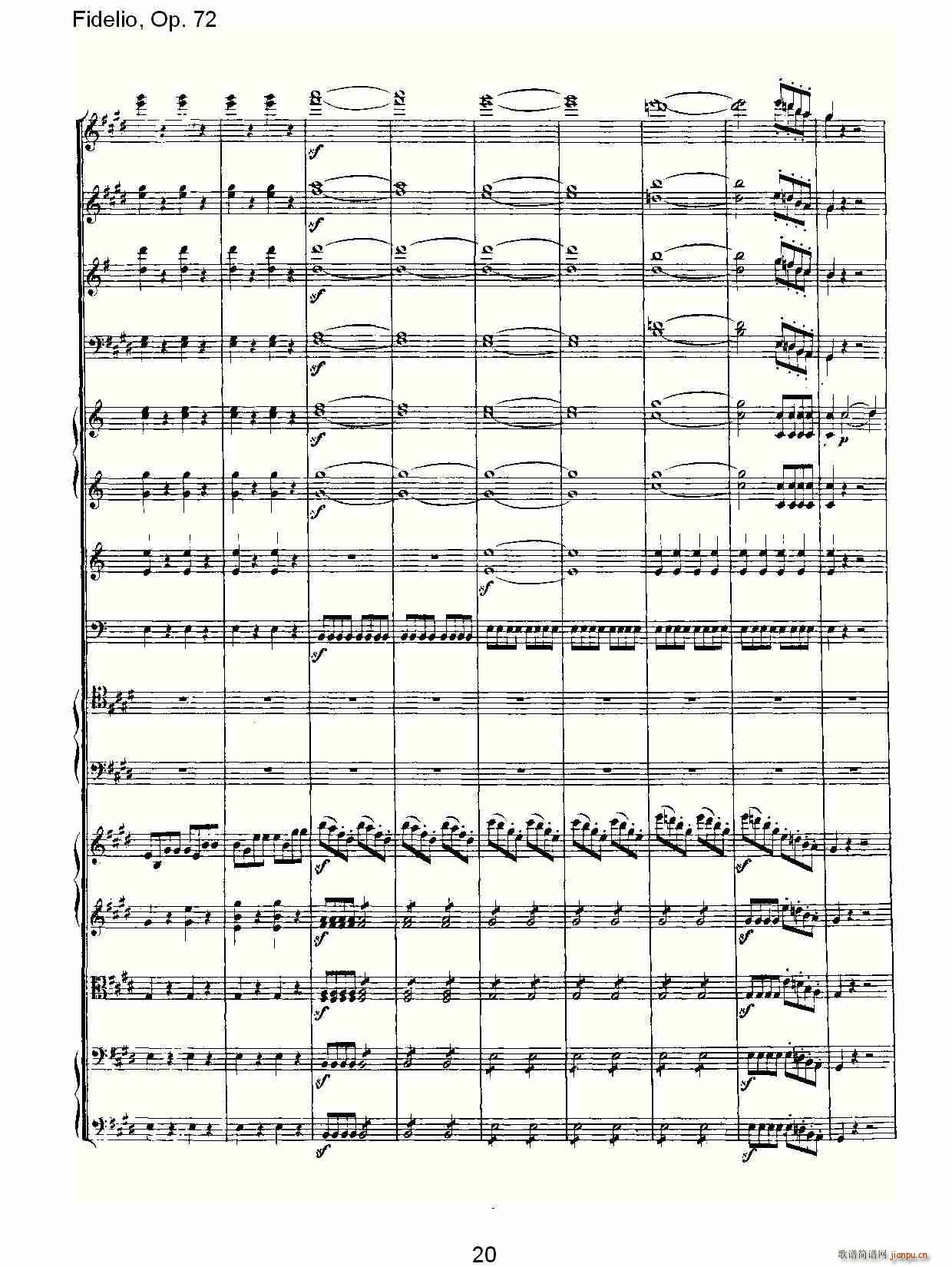 Fidelio，Op.72(十字及以上)20
