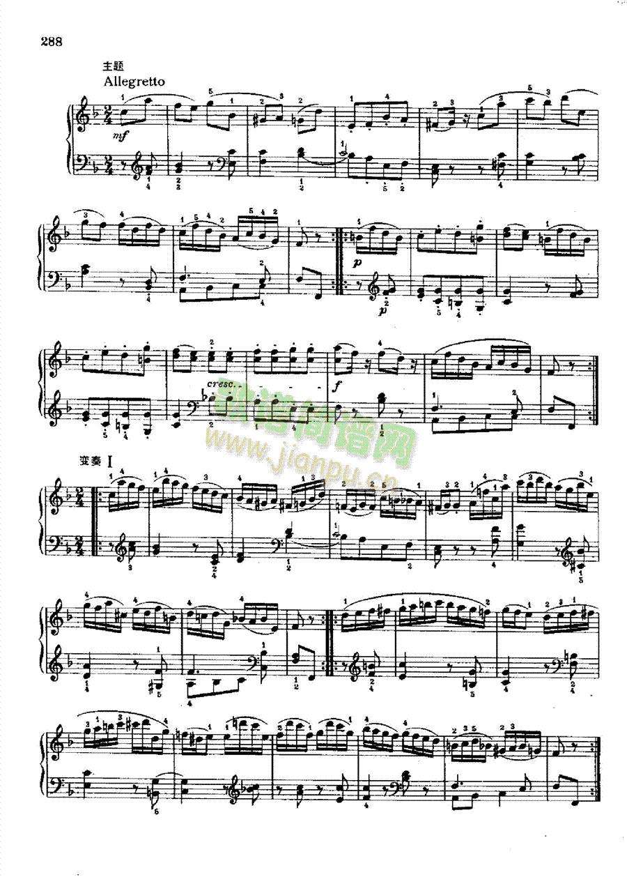奏鸣曲Nr.547a键盘类钢琴(钢琴谱)8