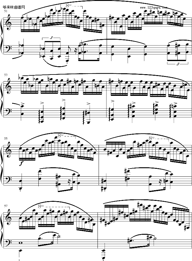 练习曲Op.25No.11-肖邦(钢琴谱)9