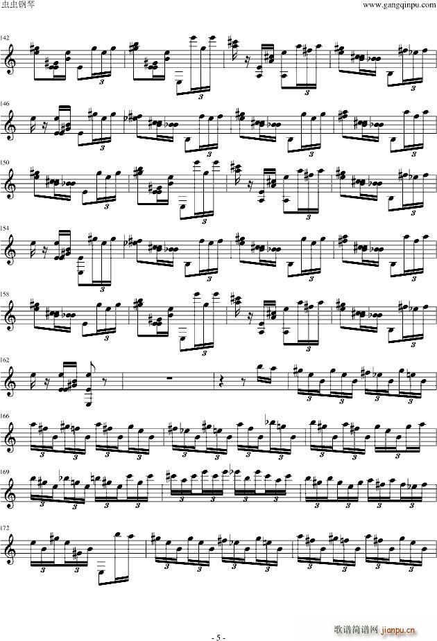 魔笛主题变奏曲(笛箫谱)5