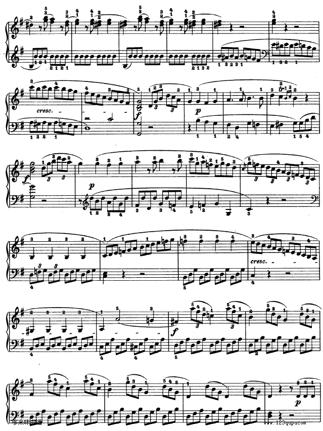 第二十钢琴奏鸣曲-Op.49No.2-贝多芬(钢琴谱)3