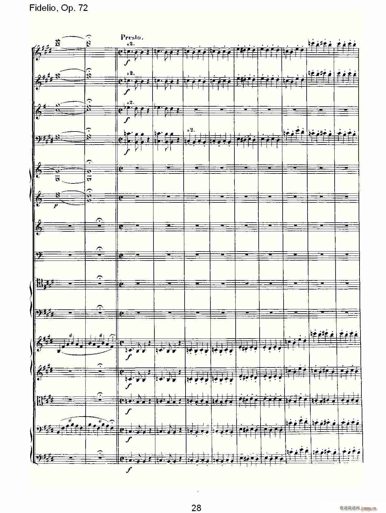 Fidelio，Op.72(十字及以上)28