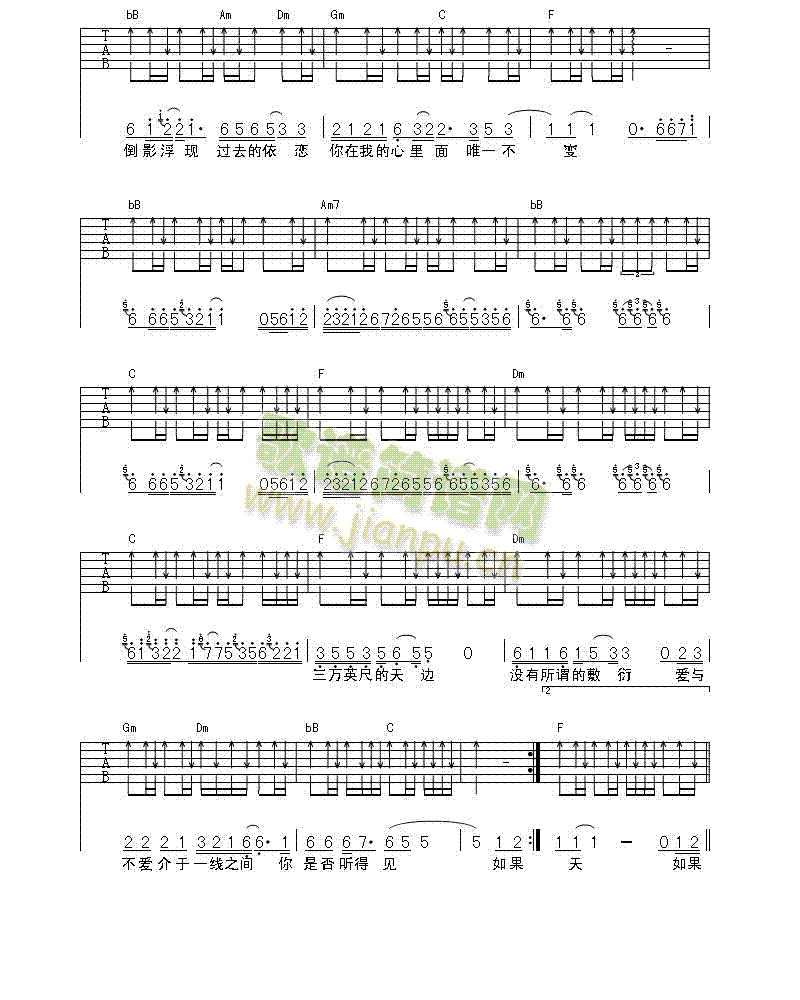 爱你的最后一天(吉他谱)3