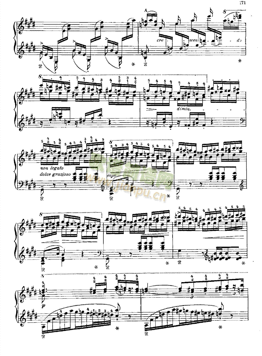 波洛涅兹第二首键盘类钢琴(钢琴谱)13