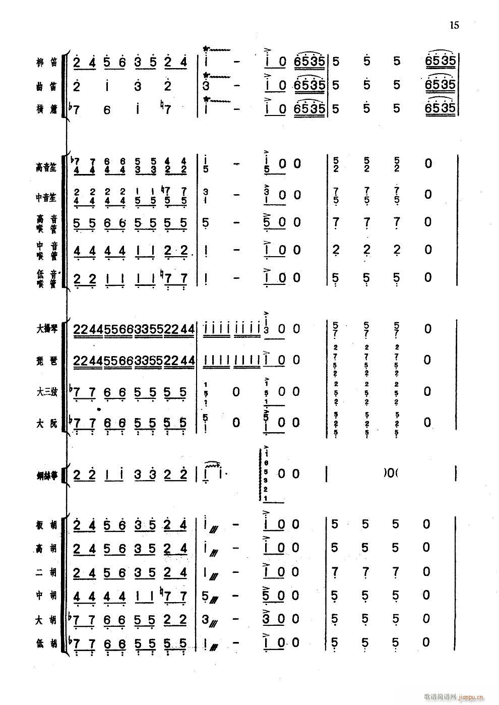 旱天雷 廣東音樂合奏曲(總譜)14