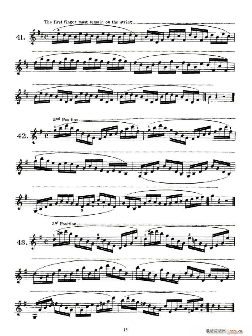 School of Mechanism,Op.74(小提琴谱)15