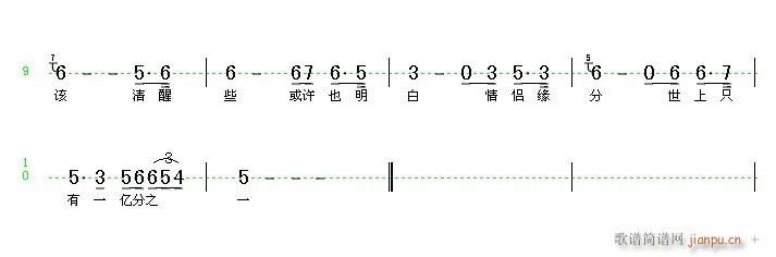 承受的心(四字歌谱)3