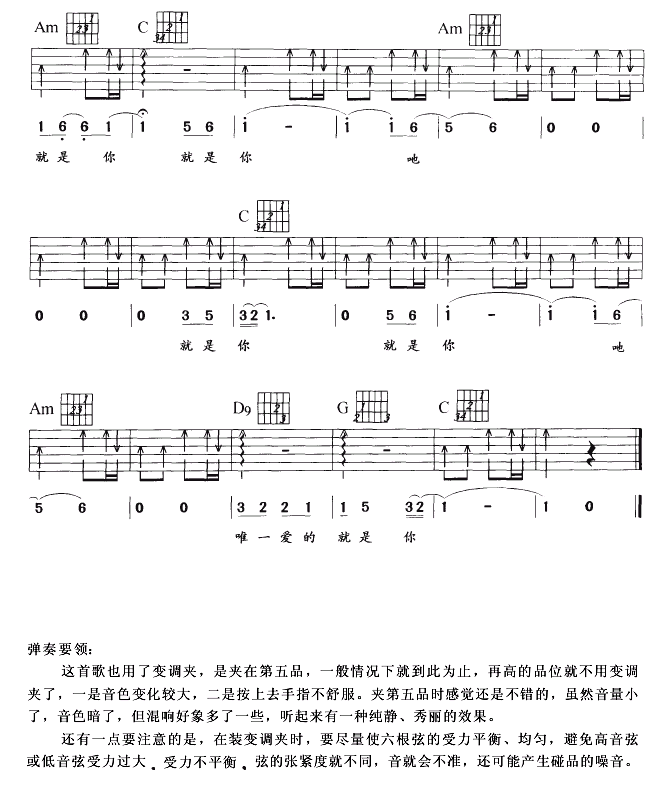 爱的就是你(吉他谱)3