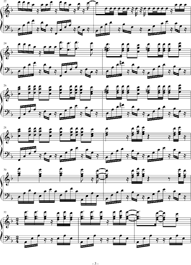 Numb-钢琴演奏版(钢琴谱)3