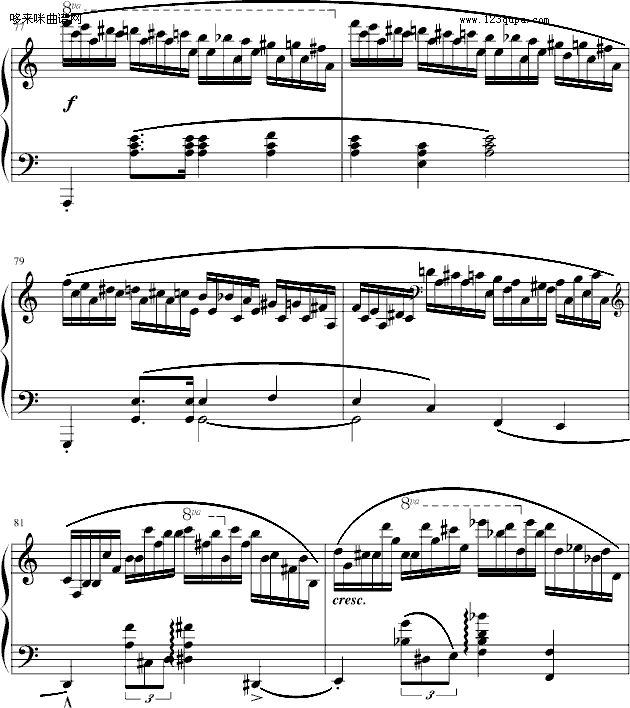 练习曲Op.25No.11-肖邦(钢琴谱)6
