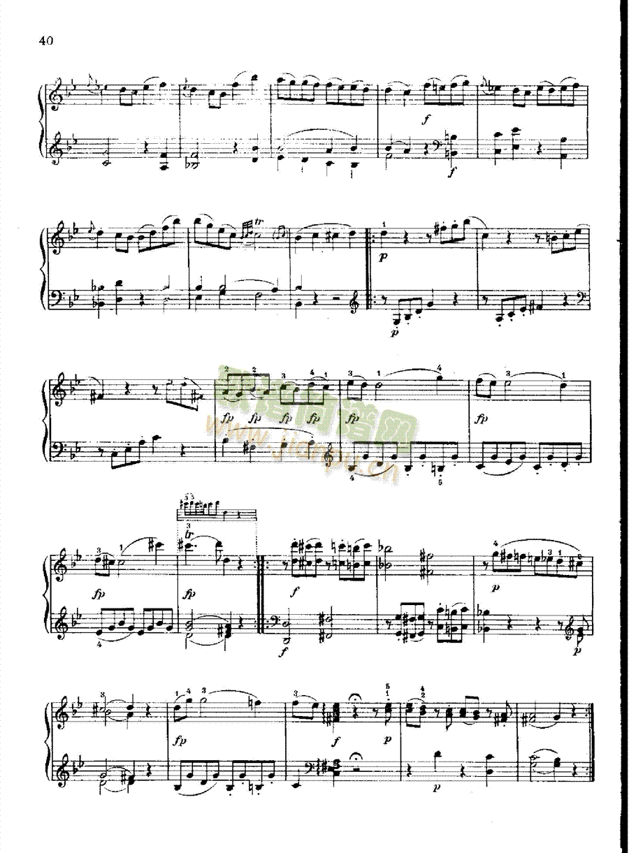 奏鸣曲Nr.281键盘类钢琴(钢琴谱)13