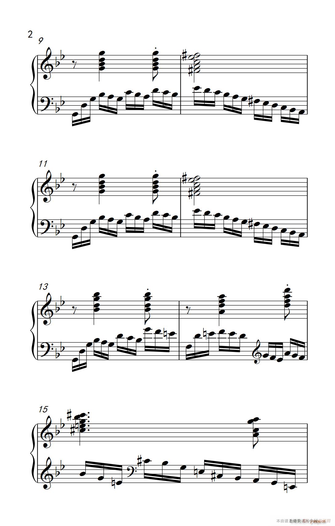 第九级3 练习曲 No 2 中央音乐学院 钢琴 业余 考级教程 7 9级 2