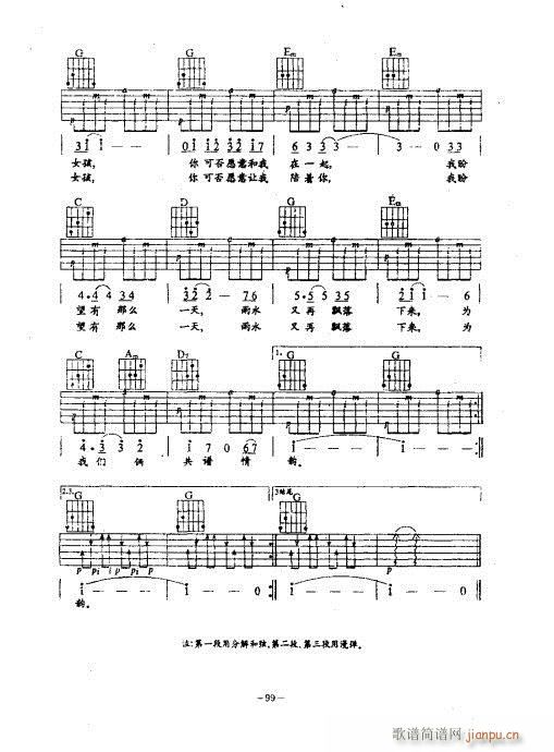 民谣吉他经典教程61-100(吉他谱)39