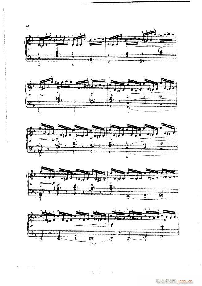 车尔尼手风琴练习曲集 Ⅲ(手风琴谱)94