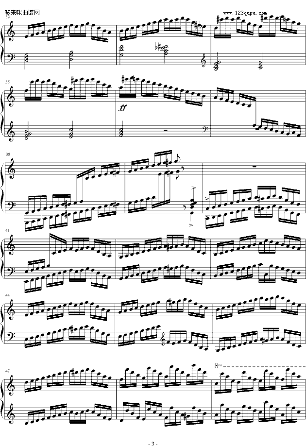 练习曲Op.72No.5-莫什科夫斯基(钢琴谱)3