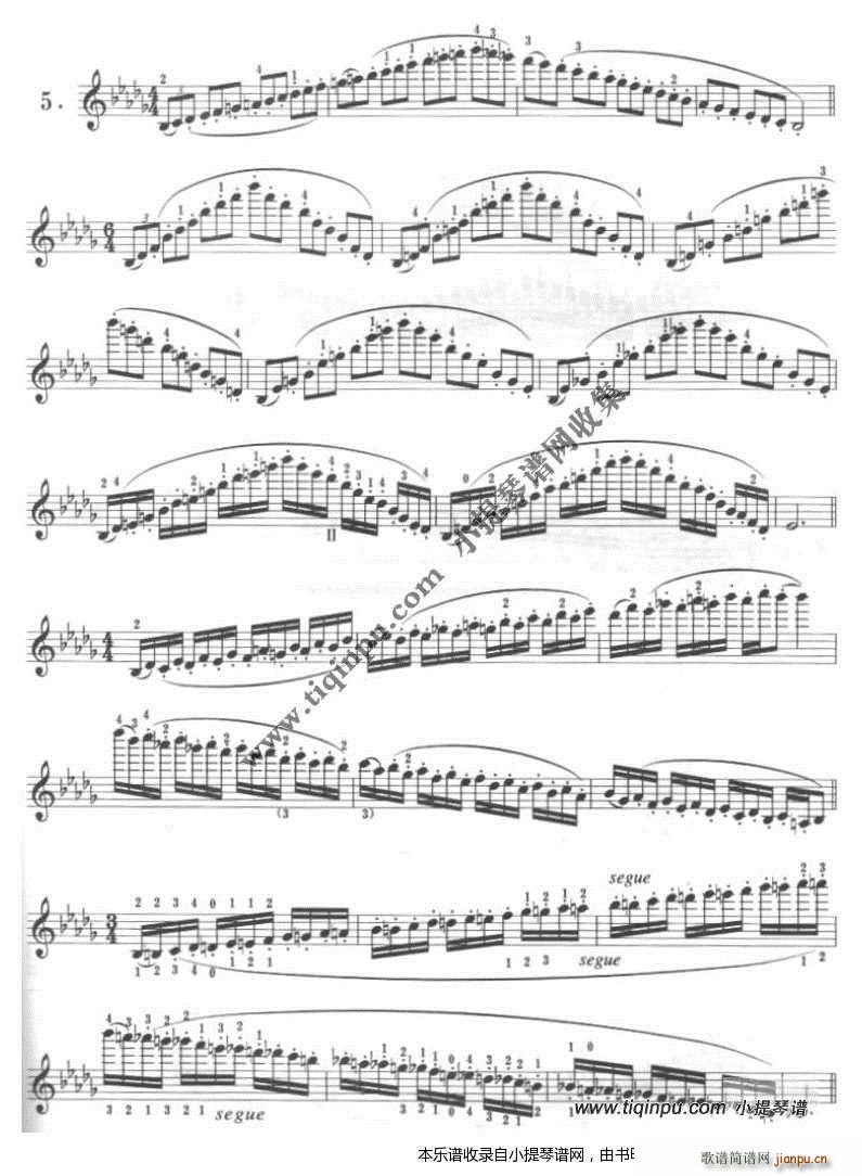 卡尔弗莱什 小提琴音阶体系 降b小调 2