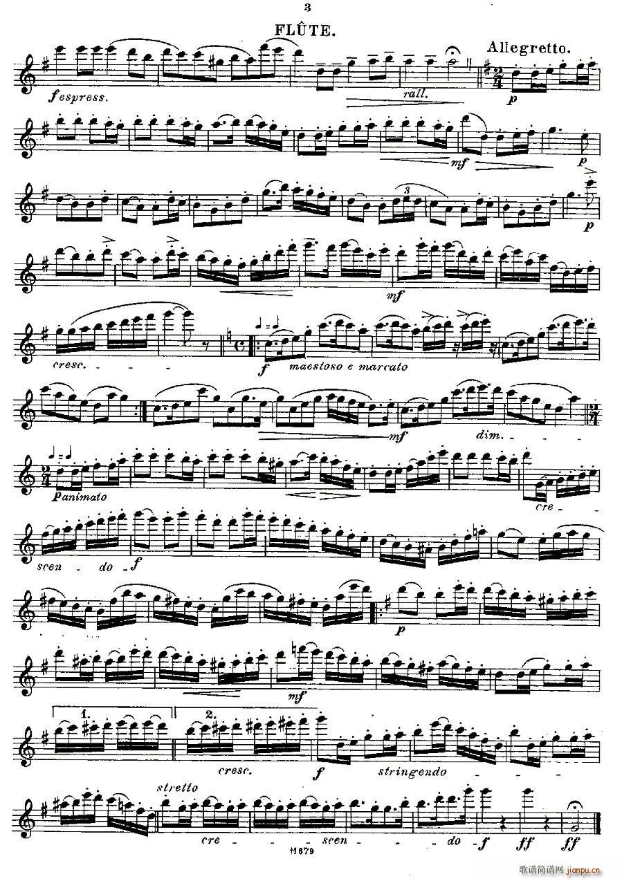 Fantaisies nationales. Op. 59, 2.(笛箫谱)3