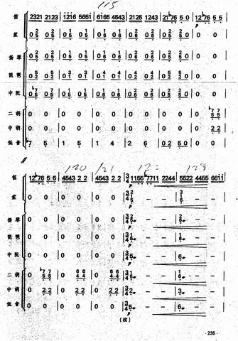 秦川抒懷總譜16(八字歌譜)1