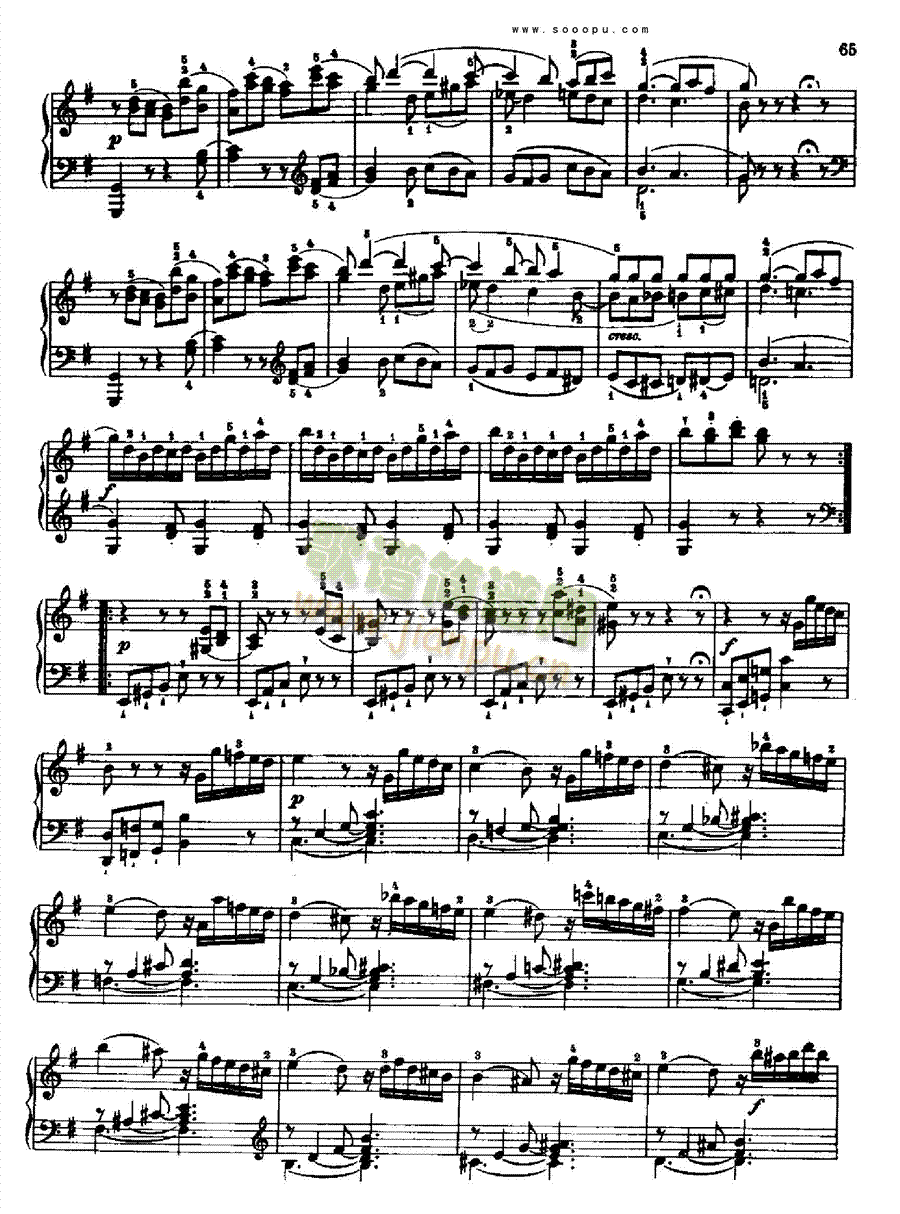 奏鸣曲八1778年出版键盘类钢琴 2