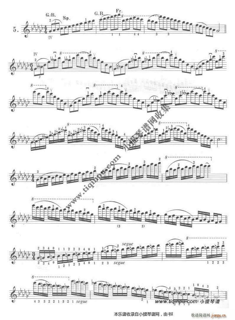 卡尔弗莱什 小提琴音阶体系 降G大调 2