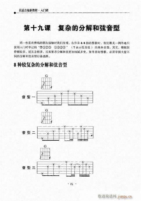 民谣吉他新教程81-100 4