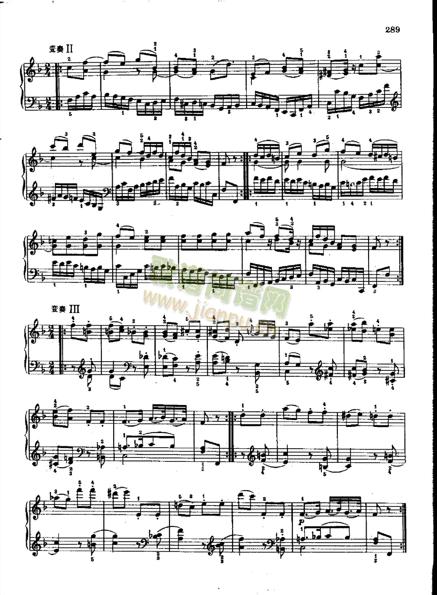 奏鸣曲Nr.547a键盘类钢琴(钢琴谱)9