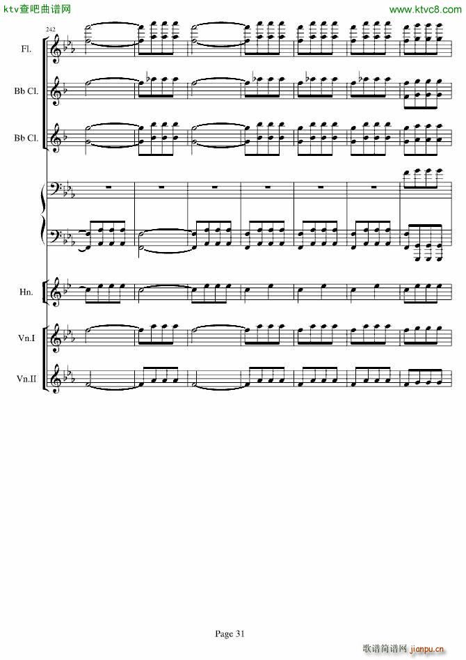 贝多芬的C小调第五命运交响曲(总谱)31