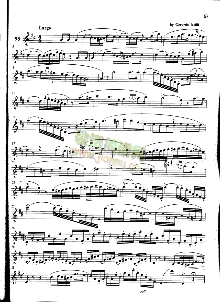 萨克斯管练习曲第100—067页(萨克斯谱)1