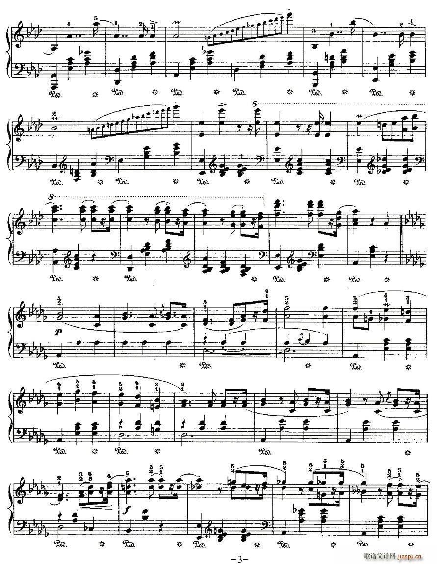valse brillante，Op.34, No.1(十字及以上)3
