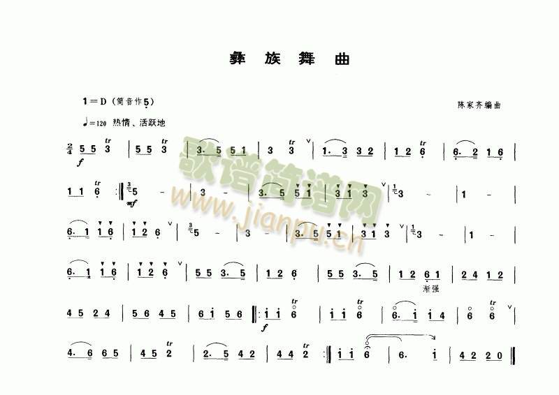 彝族舞曲(唢呐谱)1