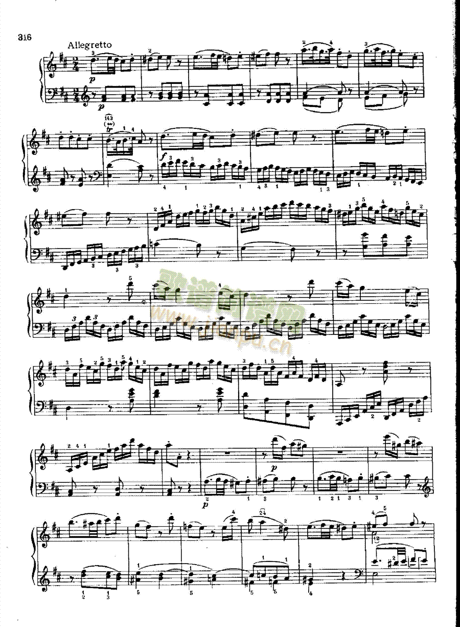 奏鸣曲Nr.576键盘类钢琴(钢琴谱)11