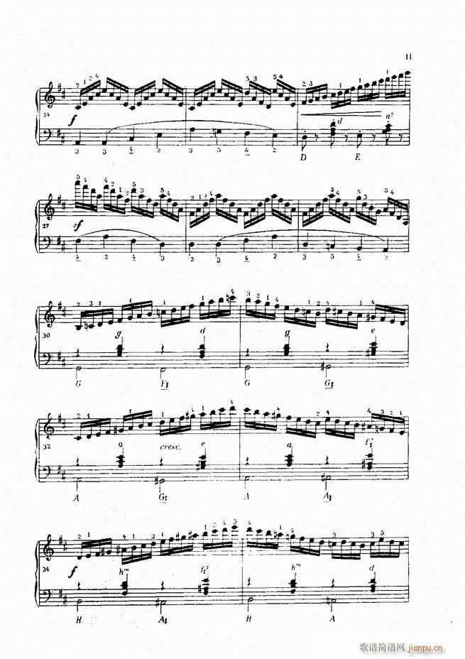 车尔尼手风琴练习曲集 Ⅳ(手风琴谱)11