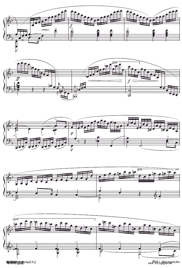 第八练习曲-EtudeOp.10-8-肖邦(钢琴谱)6