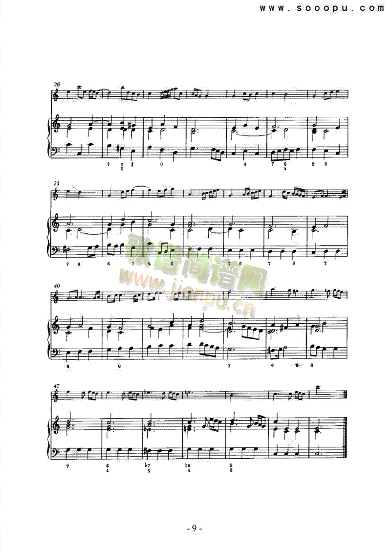 第五奏鸣曲管乐类长笛(其他乐谱)9