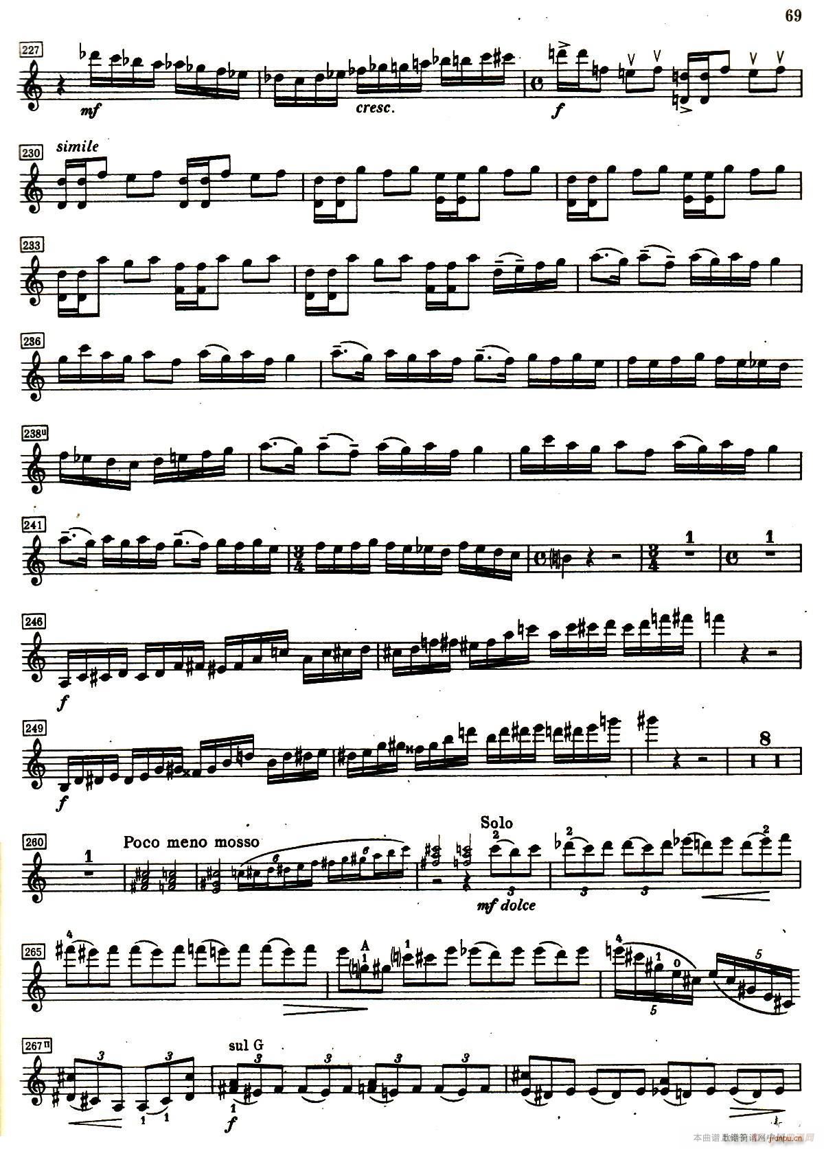 D小调小提琴协奏曲(小提琴谱)8