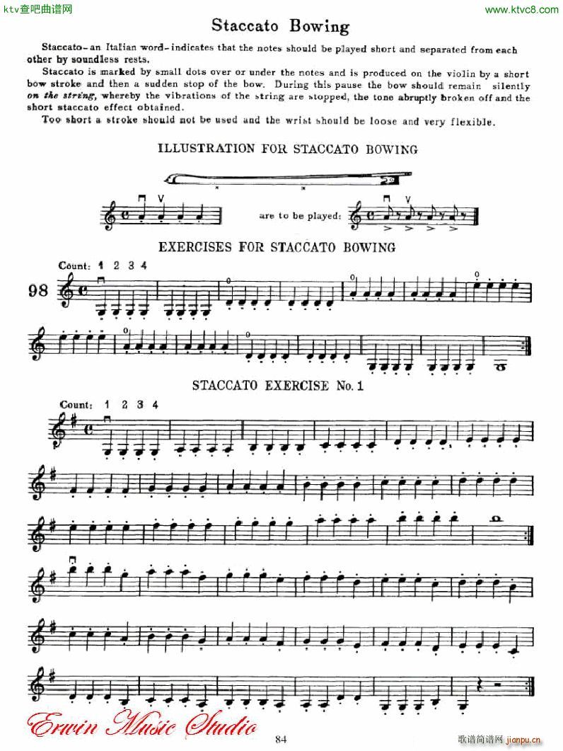 麦亚班克小提琴演奏法第一部份 初步演奏法6 4