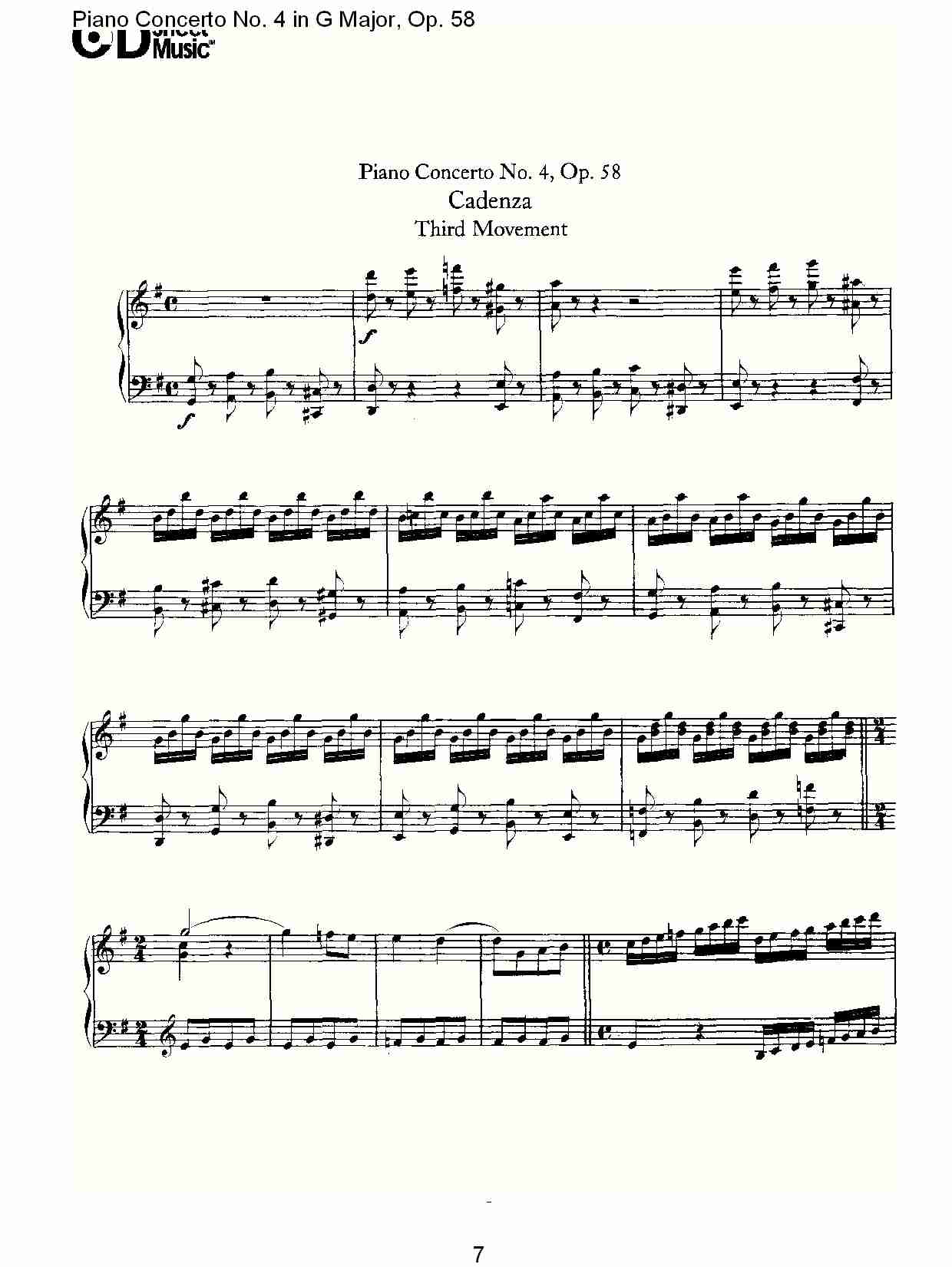 G大调钢琴第四协奏曲(总谱)7